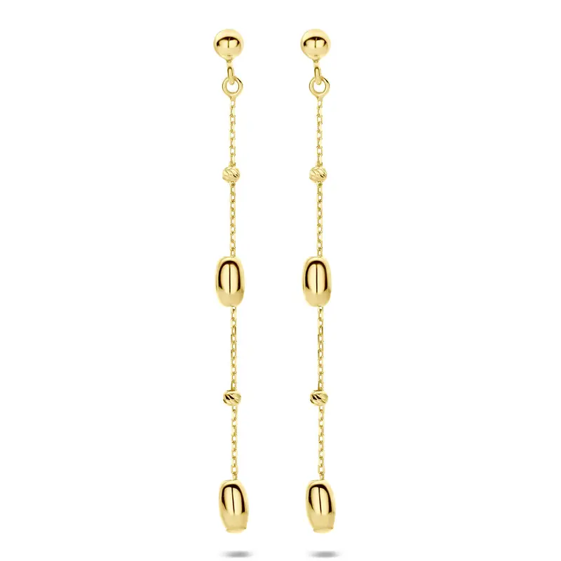 Oorhangers 14K geelgoud 50 mm