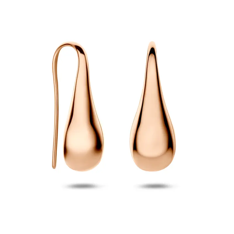 Oorhangers druppel franse haak 14K roségoud 24,5 mm – 4401621