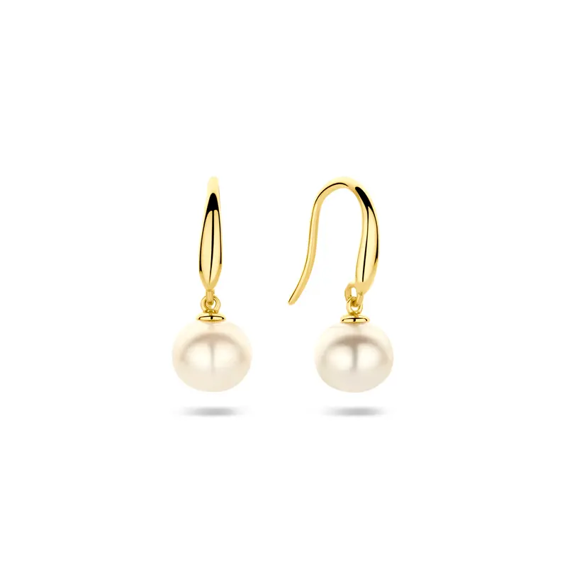Oorhangers parel franse haak 9K geelgoud 18 mm – 8000908