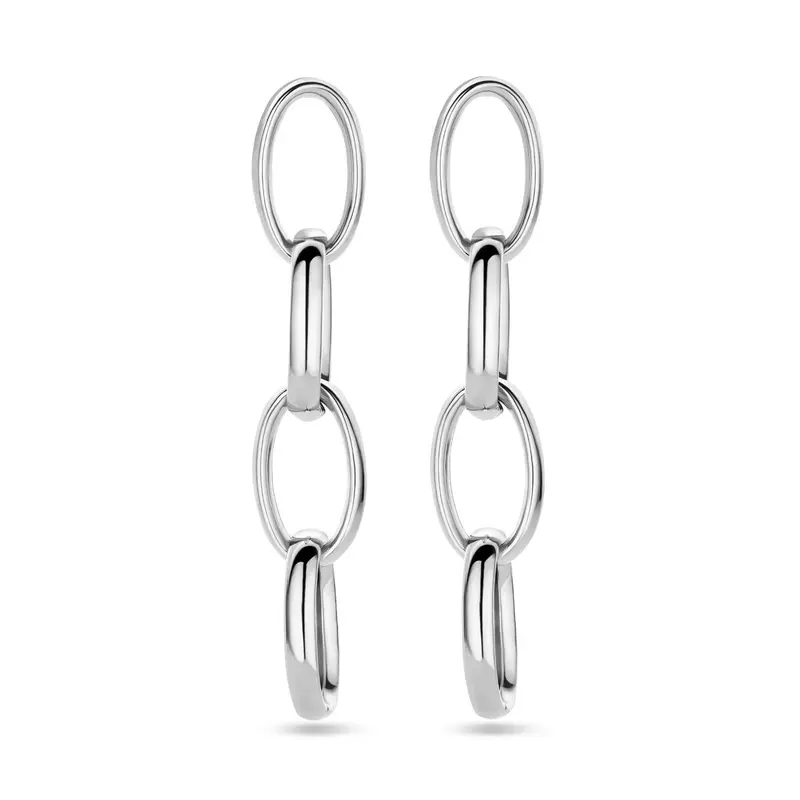 oorhangers schakel 50 mm zilver gerhodineerd