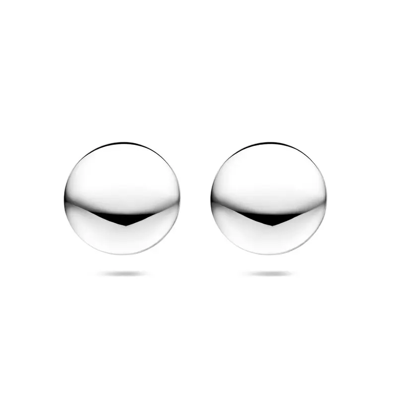 Oorknoppen 20 mm gerhodineerd zilver – 1340855