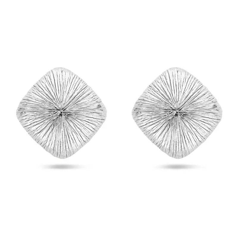 oorknoppen 27 mm zilver gerhodineerd