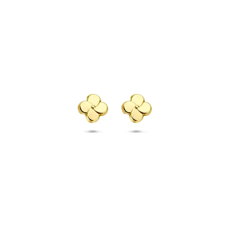Oorknoppen bloem 5 mm 14K geelgoud – 4034894