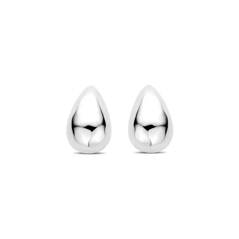 oorknoppen druppel 20 mm zilver gerhodineerd