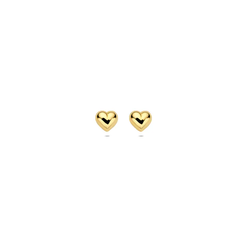 Oorknoppen hart 9K geelgoud 4 mm – 8001098
