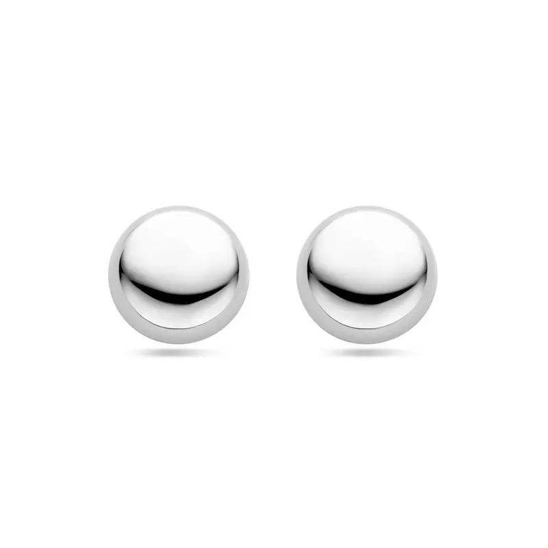 oorknoppen knoop zilver gerhodineerd
