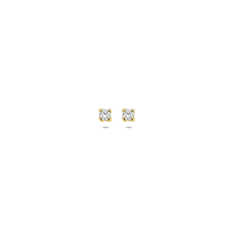 Oorknoppen lab grown diamant f vs 14K geelgoud – 4036281