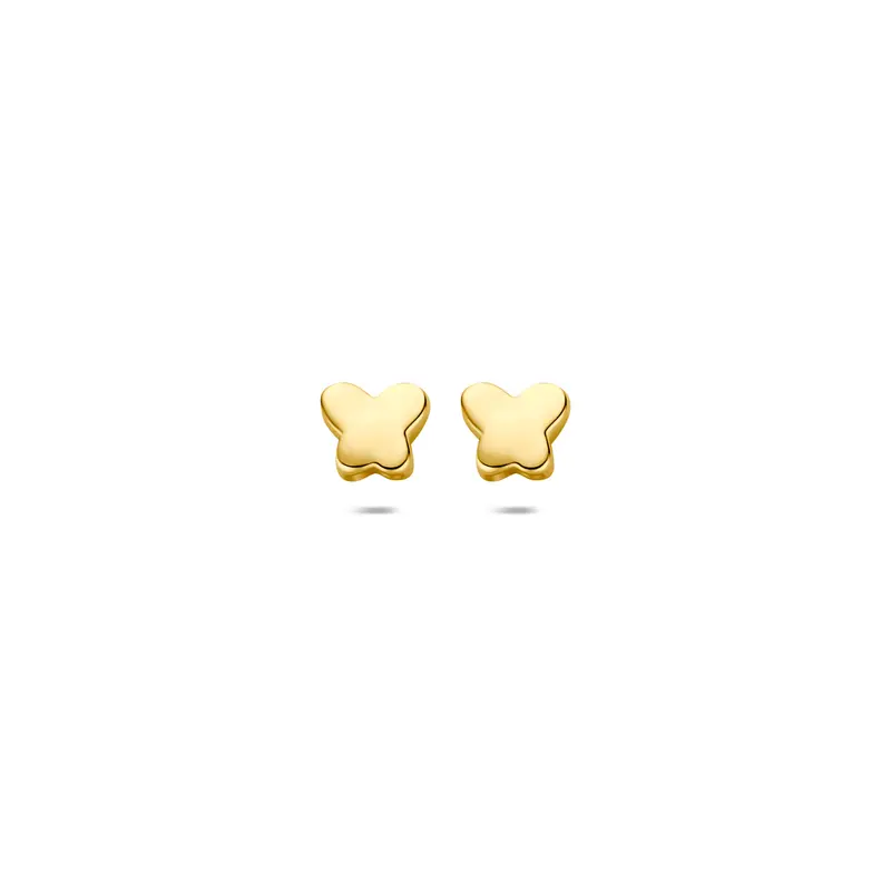 Oorknoppen vlinder 14K geelgoud 4,5 mm – 4036054