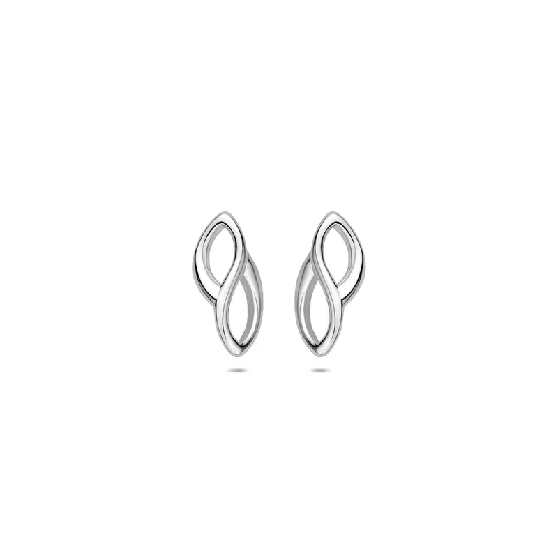 Oorknoppen zilver gerhodineerd 12,5 mm