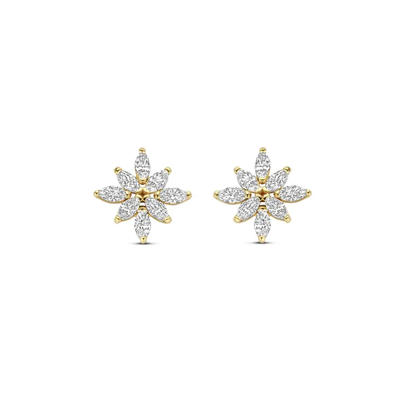 Oorknoppen zirkonia 14K geelgoud 7,5 mm – 4032960