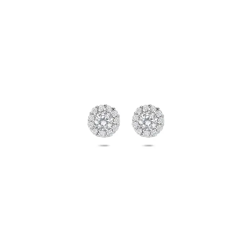 Oorknoppen zirkonia 6 mm zilver – 1342012