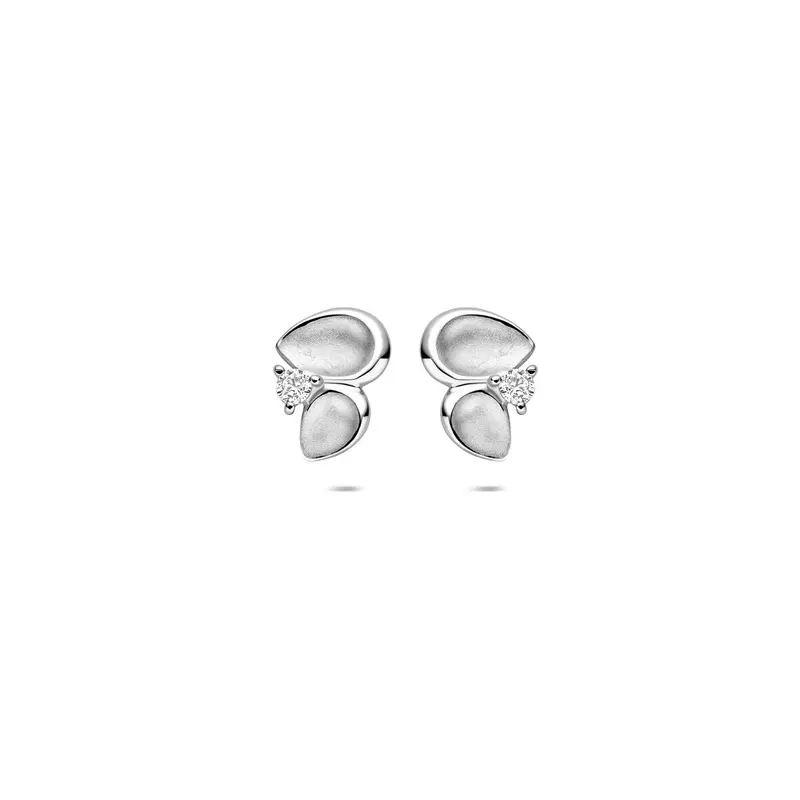 Oorknoppen zirkonia poli/mat 10,5 mm zilver – 1342071