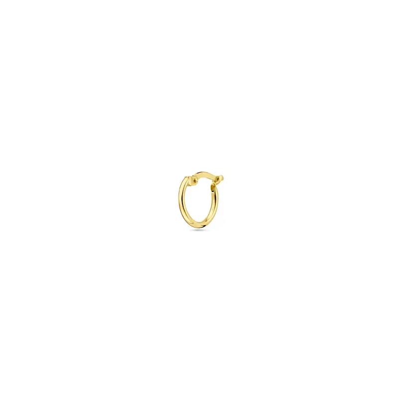 oorring 12 mm per stuk 14K geelgoud