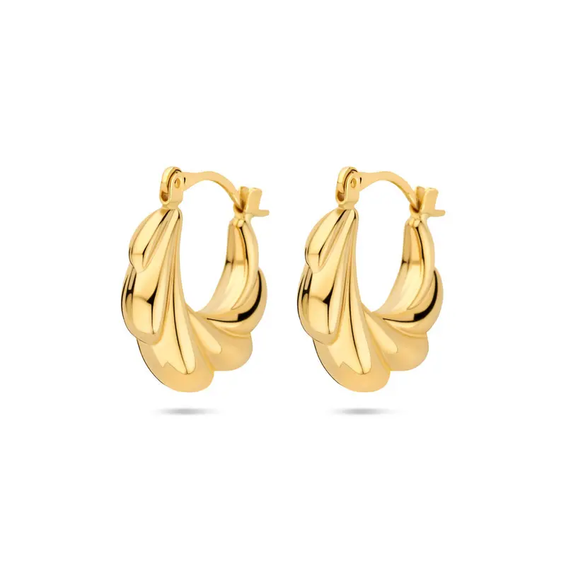 oorringen 19 mm 14K geelgoud