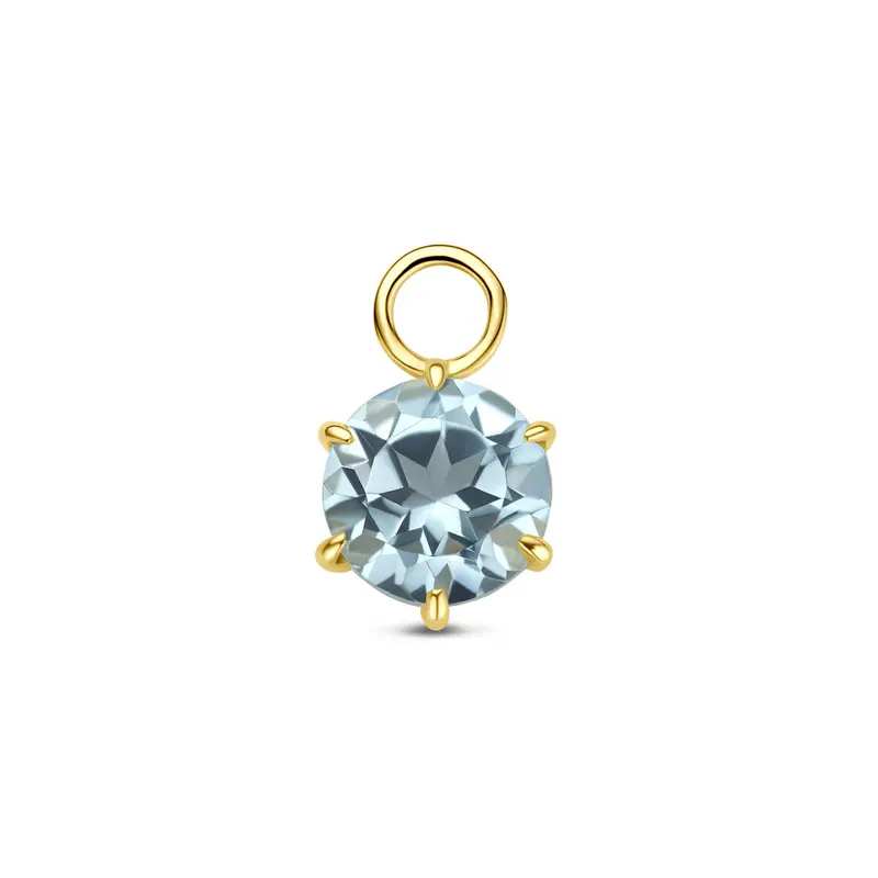 Oorringhanger topaas 10,5 mm per stuk 14K geelgoud
