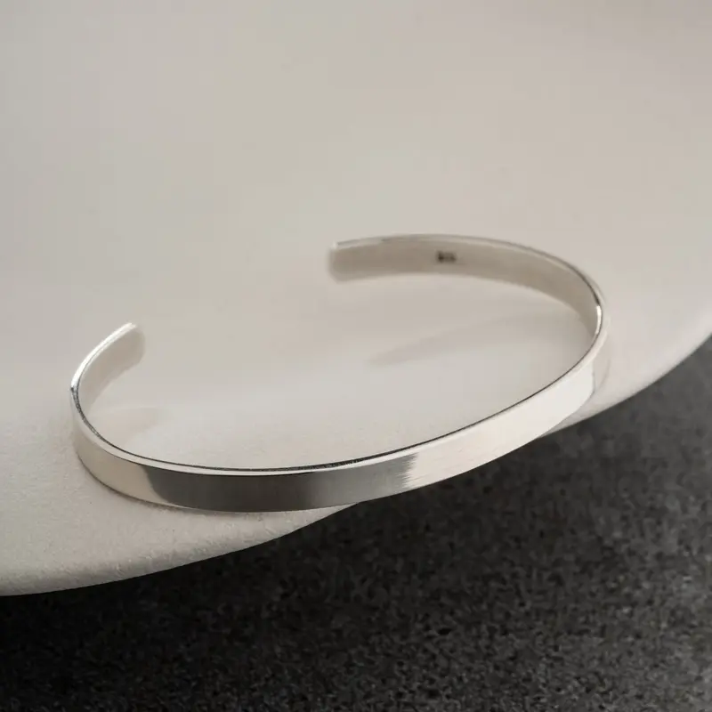 Open Manchetarmband van 925 Sterling Zilver