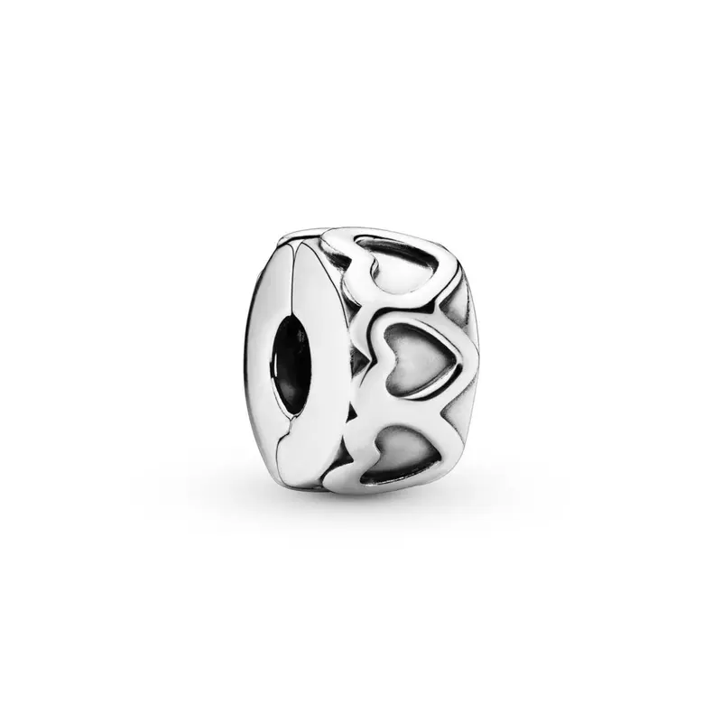 Pandora Band of Hearts Clip Bedel zilver 791978