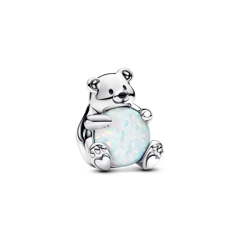 Pandora Bedel met ijsbeer zilver 793589C01