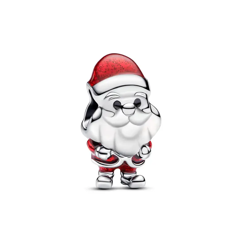 Pandora Bedel met speelse Kerstman zilver 793593C01
