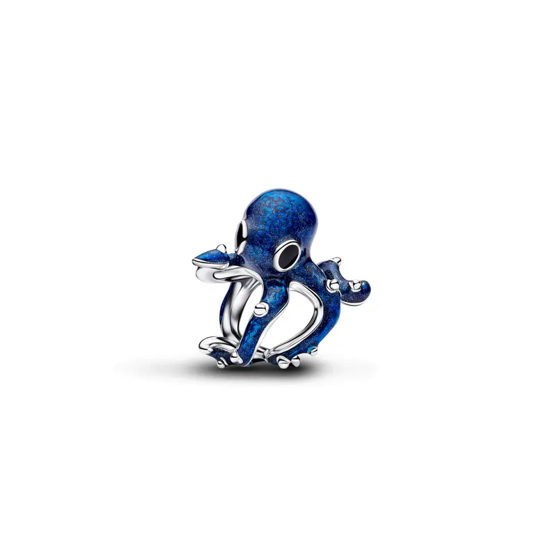 Pandora Blauwe Octopus Bedel zilver 794706C01