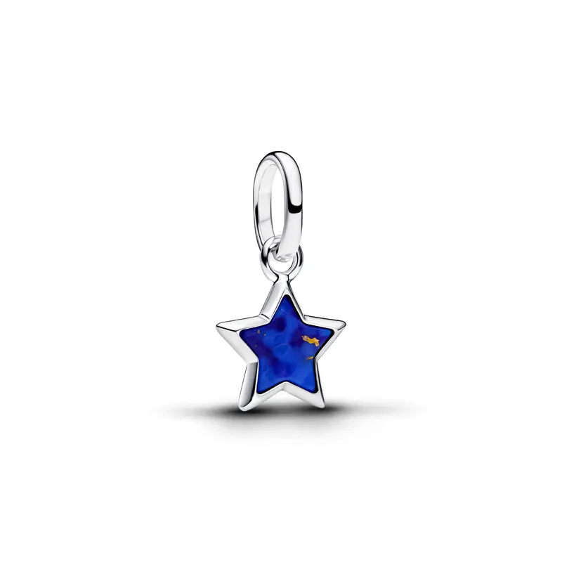 Pandora Blauwe Ster Mini Hangende Bedel zilver 794613C01