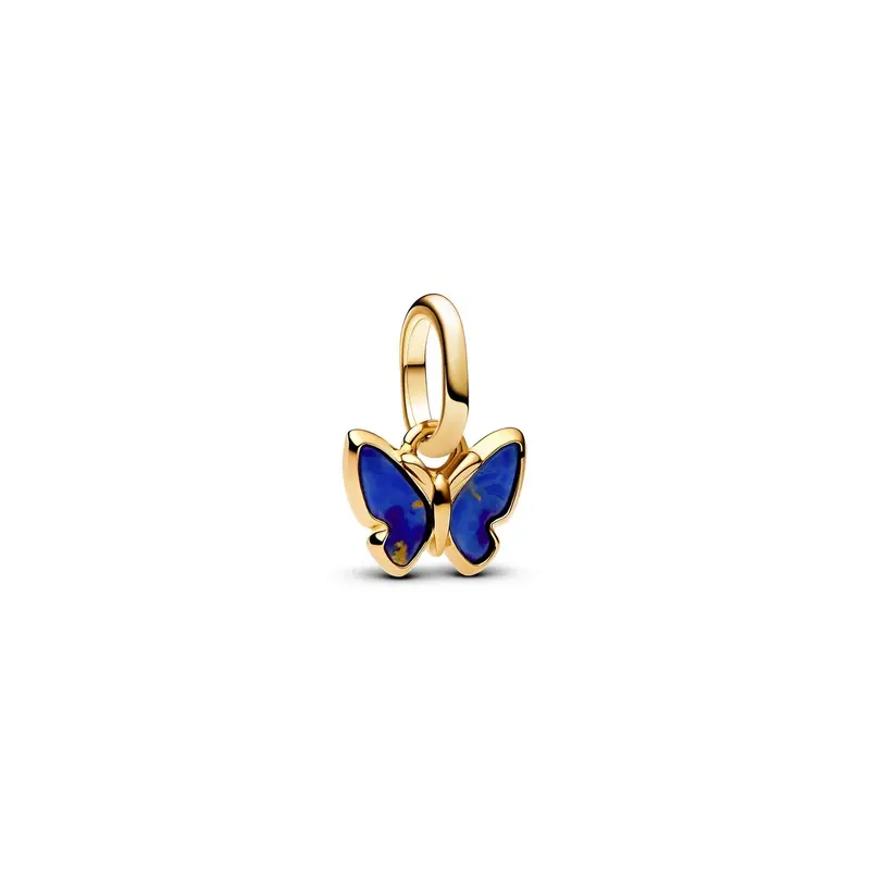 Pandora Blauwe Vlinder Mini-Hangende bedel goudverguld 763825C01
