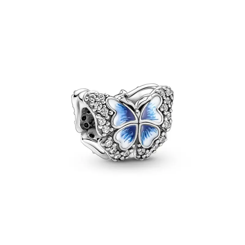 Pandora Blauwe Vlinder Sprankelende Bedel zilver 790761C01