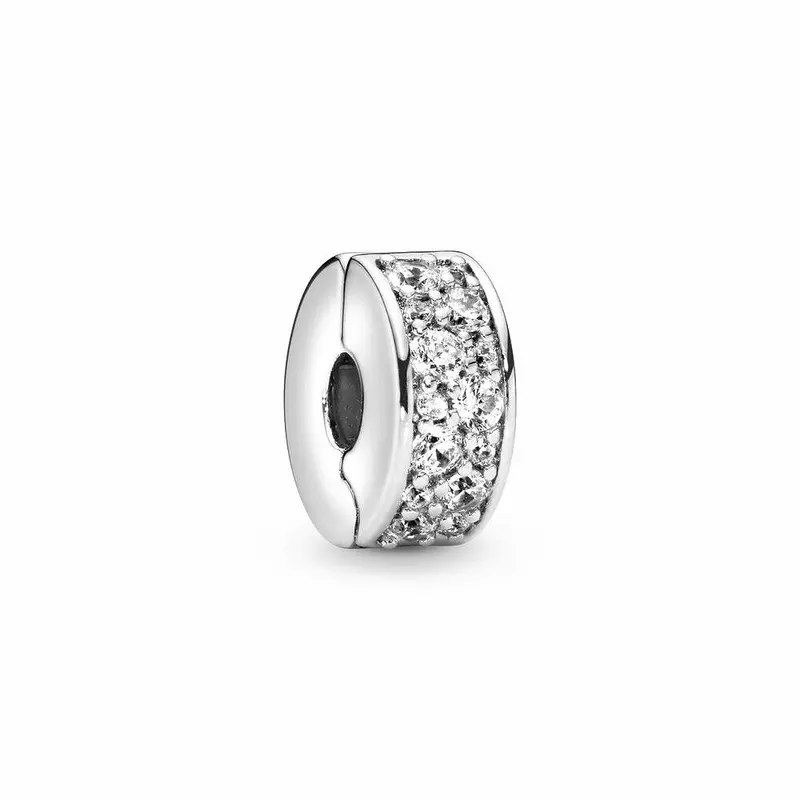 Pandora Clear Pavé Clip Bedel zilver 791817CZ