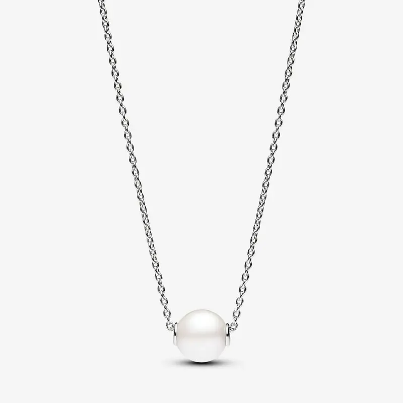 Pandora Collier met Behandelde Gecultiveerde Zoetwaterparel zilver 393167C01
