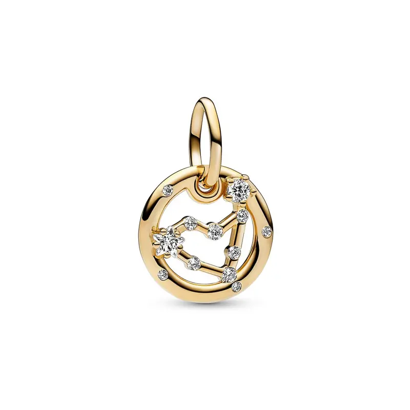 Pandora Dierenriem hangende bedel Steenbok goudverguld 762720C01
