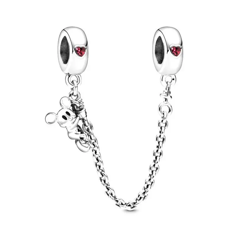 Pandora Disney, Climbing Mickey Veiligheidsketting zilver 797173CZR