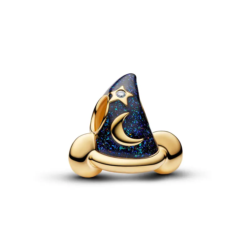 Pandora Disney Mickey Mouse Tovenaarshoed Bedel goudverguld 764207C01