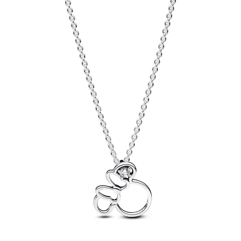 Pandora Disney Minnie Mouse silhouet halsketting zilver 393187C01