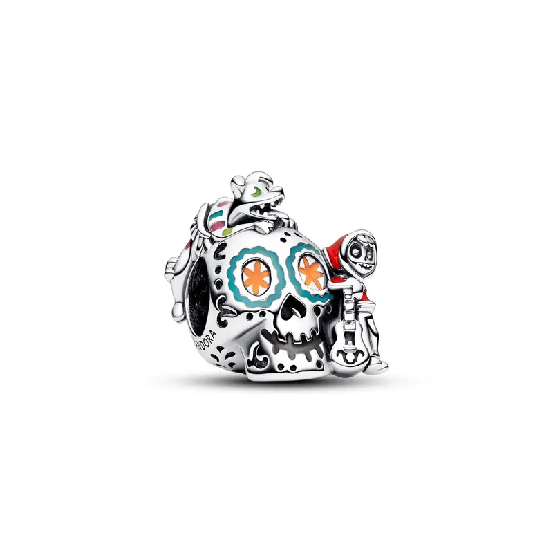 Pandora Disney Pixar Coco Miguel & Dante schedel Glow-in-the-dark Bedel zilver 792817C01