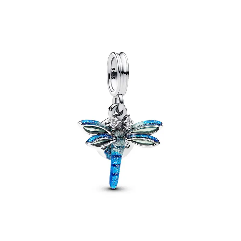 Pandora Dubbele hangende bedel met libel zilver 793745C01