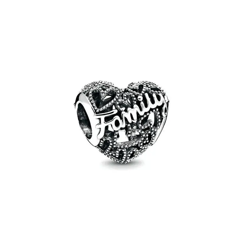Pandora Familie Hart Bedel zilver 798571C00