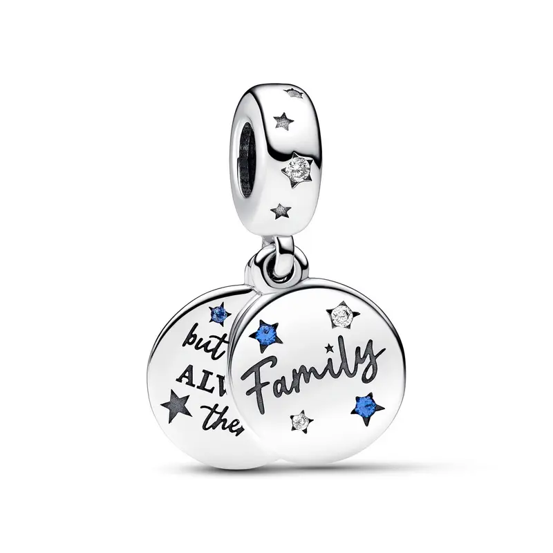 Pandora Family Love Dubbele Hangende Bedel zilver 792987C01