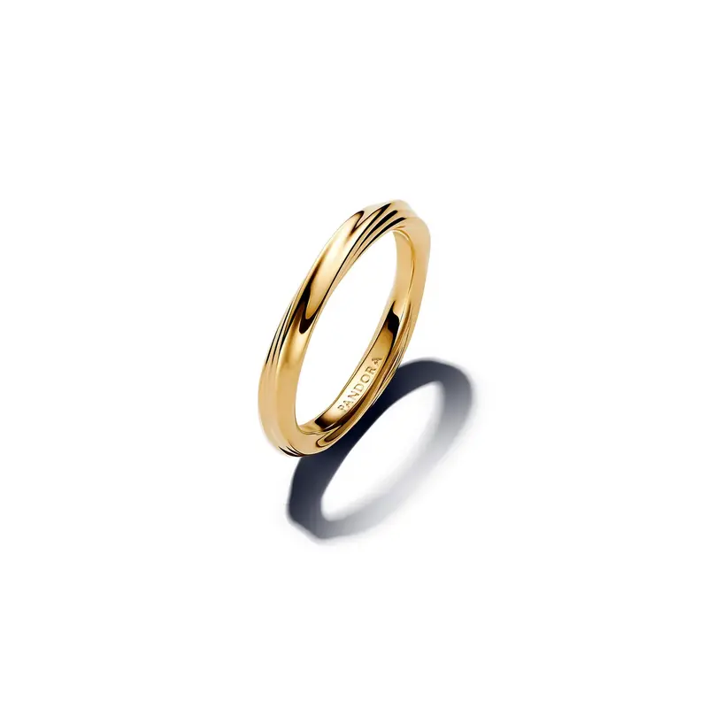 Pandora Gedraaide ring goudverguld 163888C00