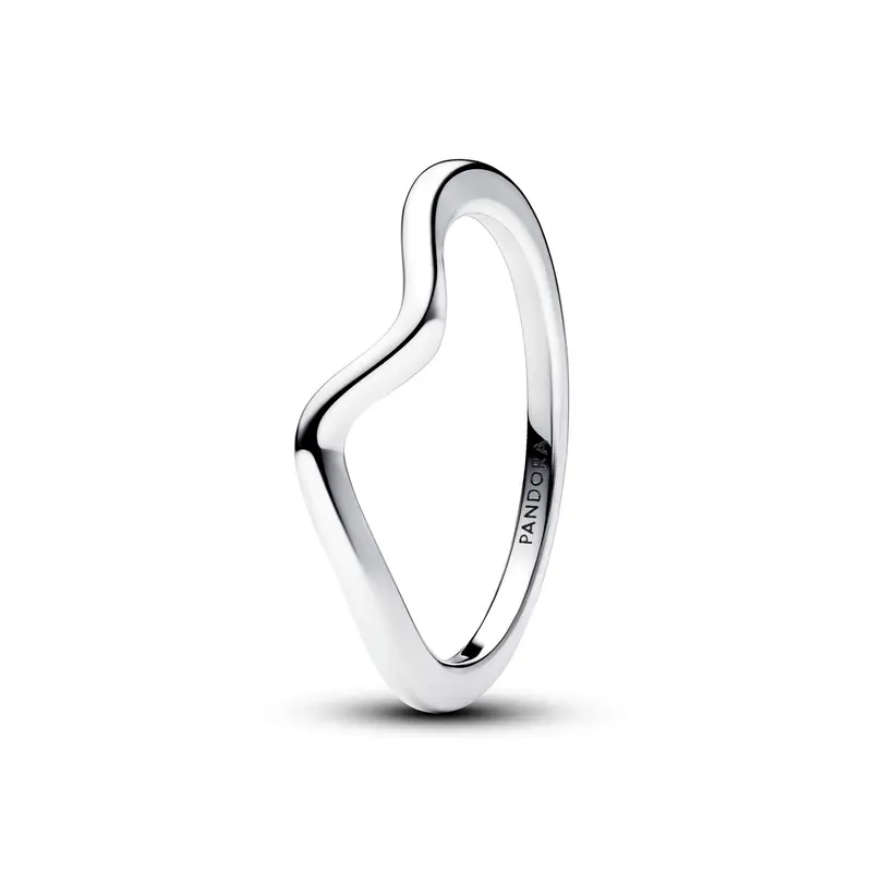 Pandora Gepolijste golvende ring zilver 193095C00