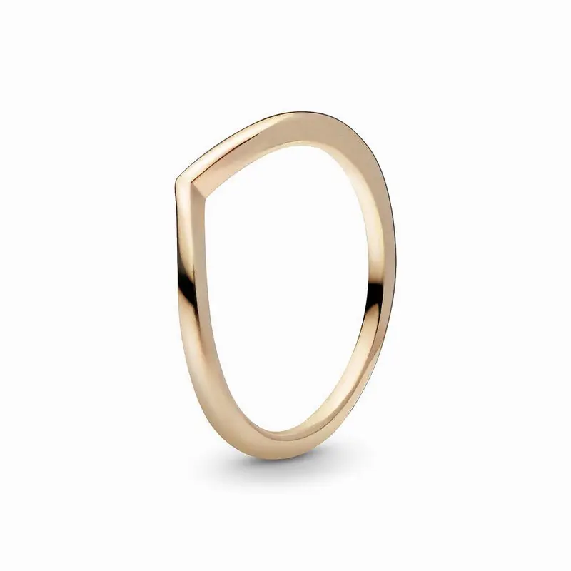 Pandora Gepolijste wishbone-ring goudverguld 168742C00