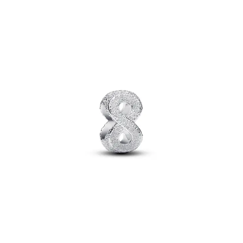 Pandora Getextureerd Oneindigheidssymbool Mini Bedel zilver 794523C00