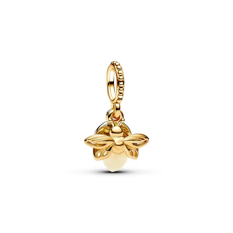 Pandora Glow-in-the-dark Vuurvliegje Hangende Bedel goudverguld 769352C01
