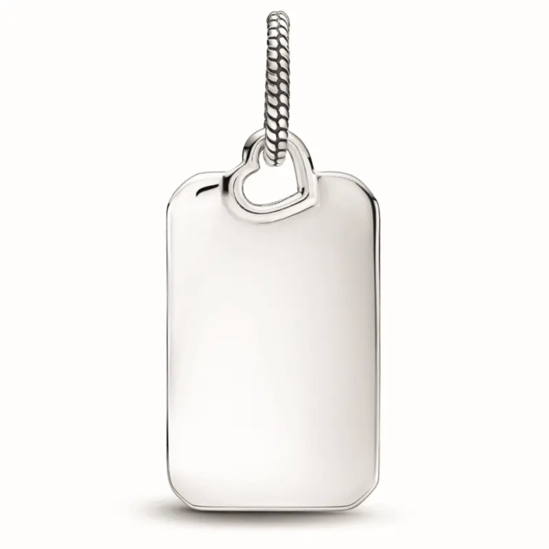 Pandora Graveerbaar Rechthoekig Plaatje Hanger zilver 398611C00