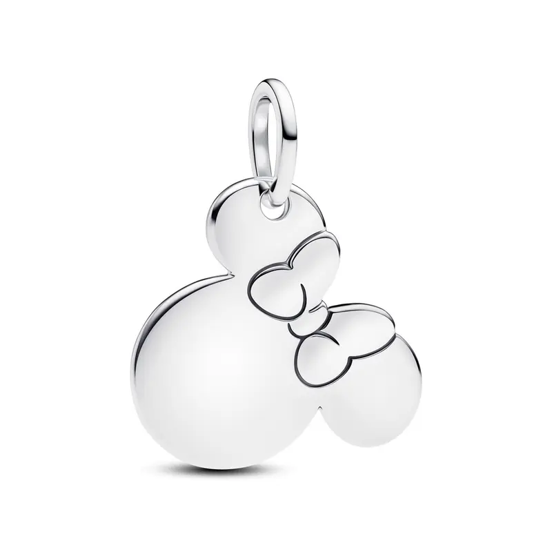 Pandora Graveerbare hangende bedel Disney Minnie Mouse zilver 793993C00