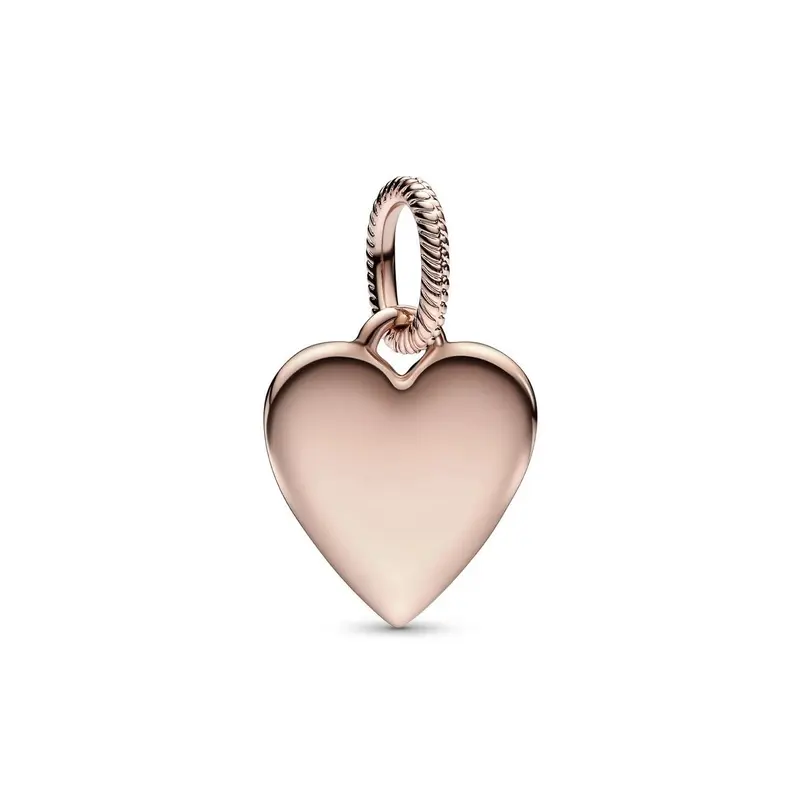 Pandora Graveerbare Hart Label Hanger roségoudverguld 388914C00