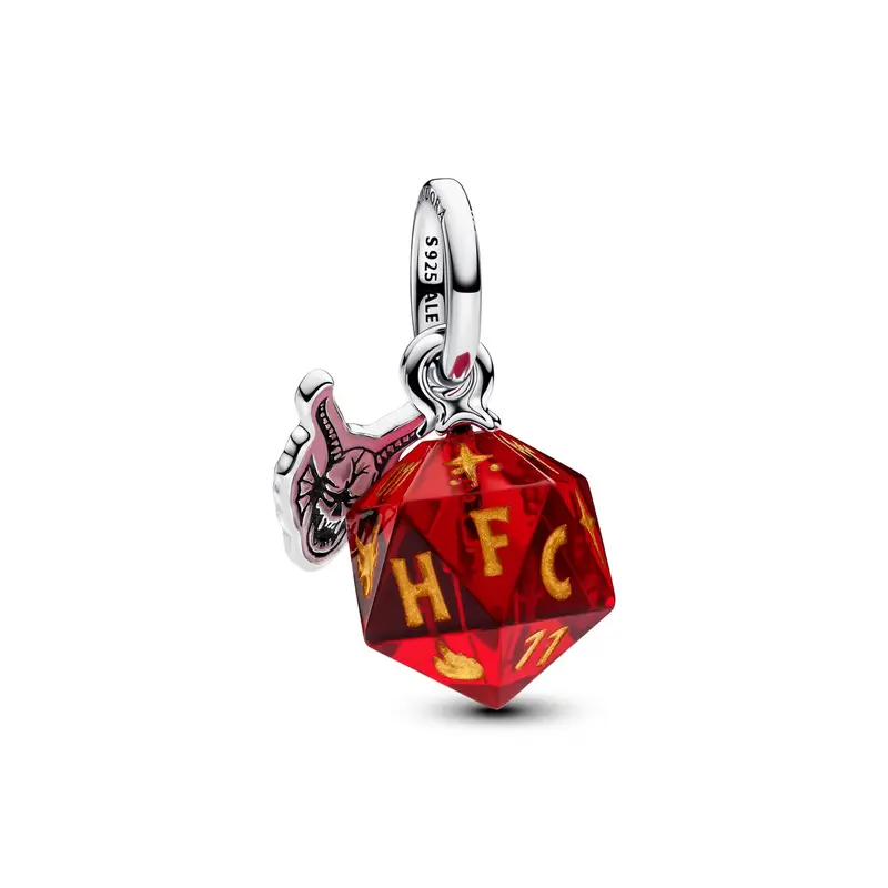 Pandora Hangende bedel met dobbelsteen van de Hellfire Club uit Stranger Things zilver 793564C01