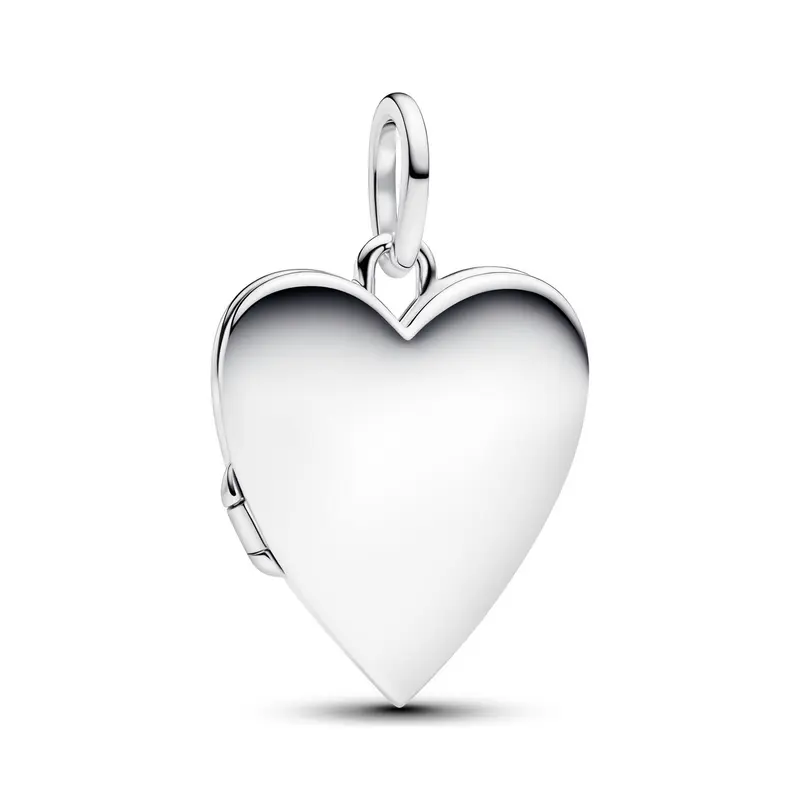Pandora Hanger met graveerbaar en te openen hart zilver 394013C01