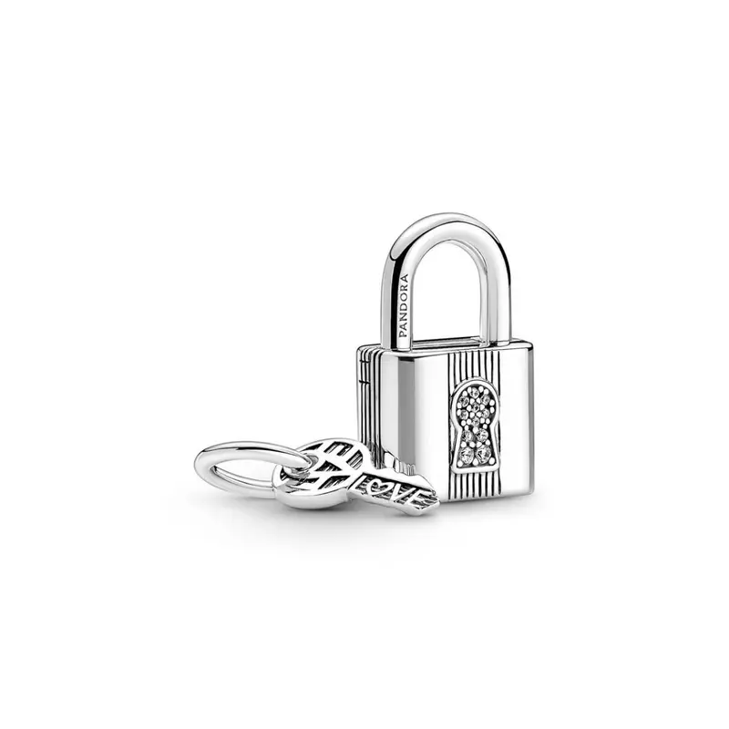 Pandora Hangslot en Sleutel Hangende Bedel zilver 790088C01