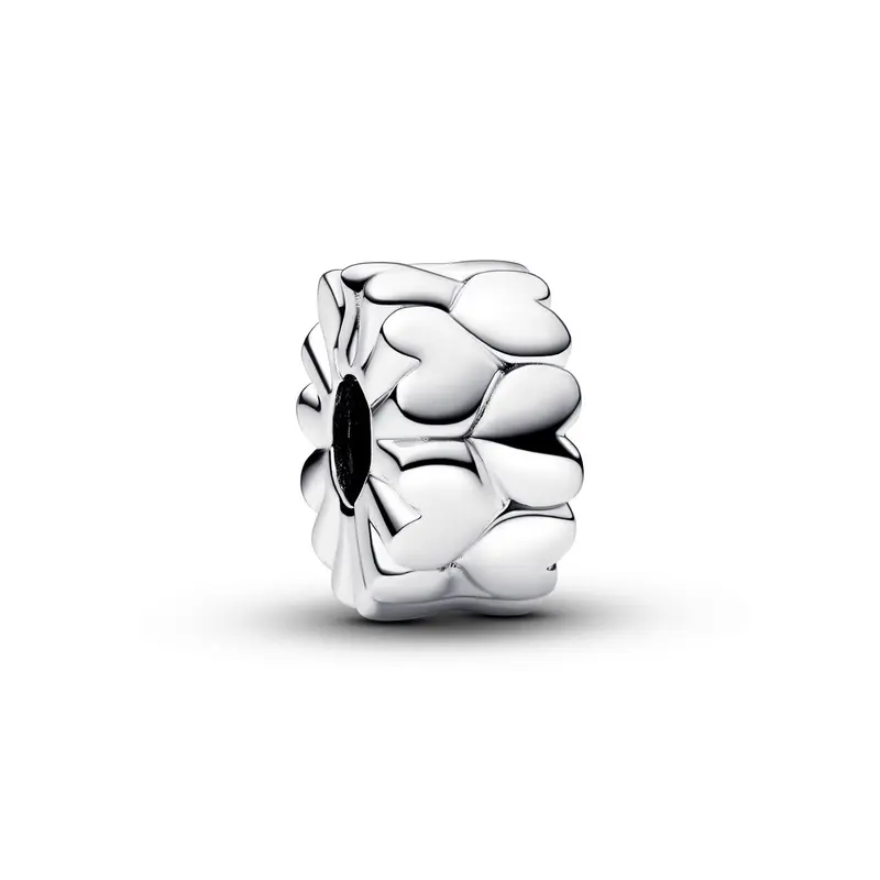 Pandora Hart Patroon Clipbedel zilver 792828C00