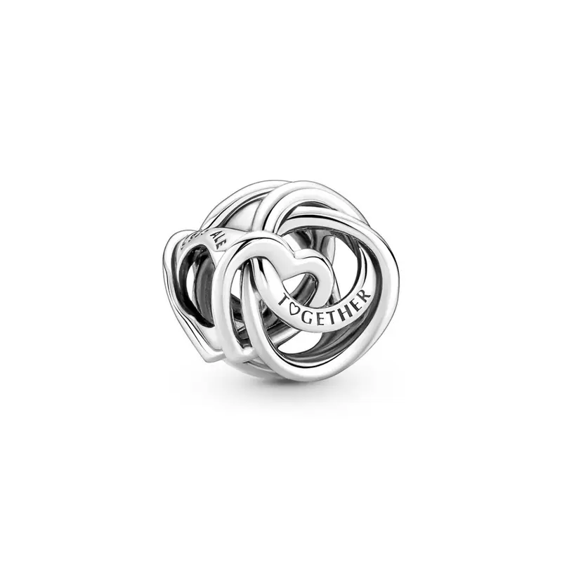 Pandora Hartbedel Familie Altijd Omarmd zilver 791507C00